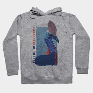 exotic cassowary bird illustration Hoodie